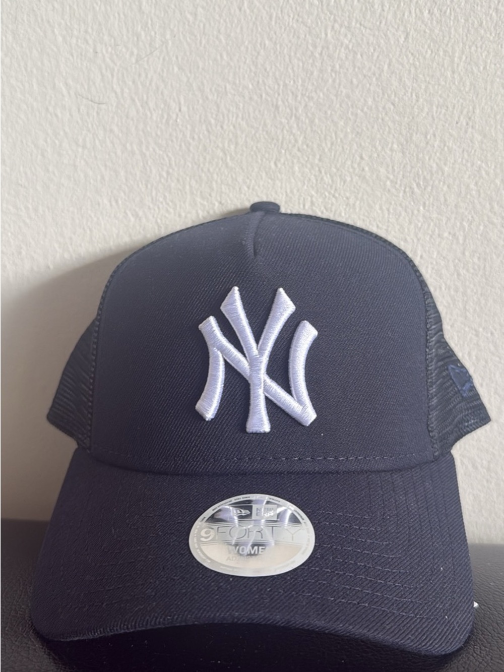 New Era Navy and White New York Yankees Trucker Hat